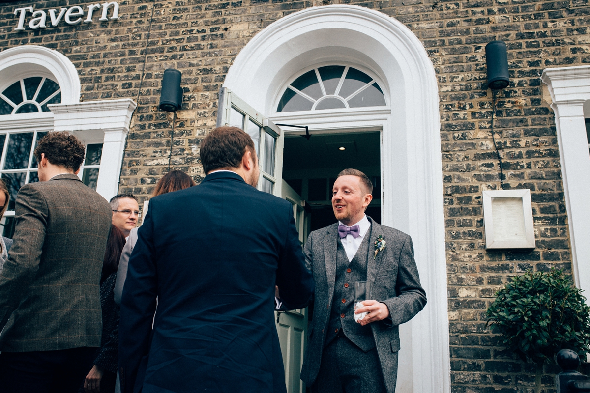 13 A Grace Loves Lace gown for a woodland inspired London pub wedding. Images by Nikki van der Molen