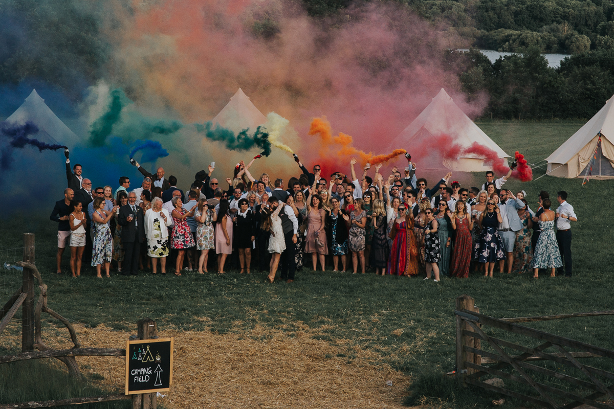 140 A cool festival inspired wedding on a farm