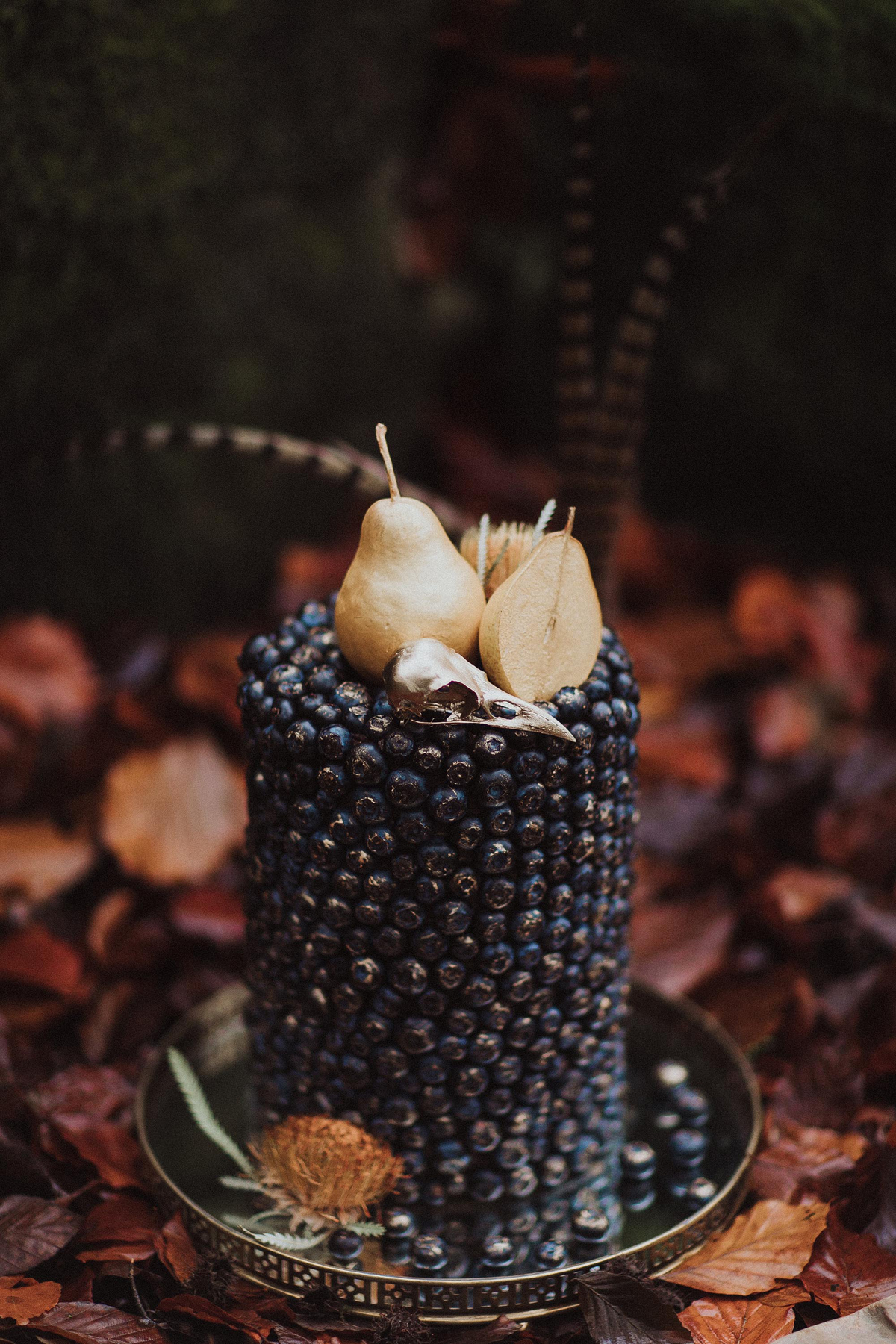 143 Serene and enchanting Autumnal bridal fairytale