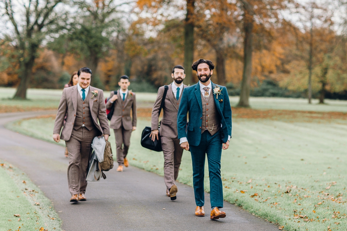 15 A Charlie Brear bride and her rustic Autumn Barn wedding in Southport