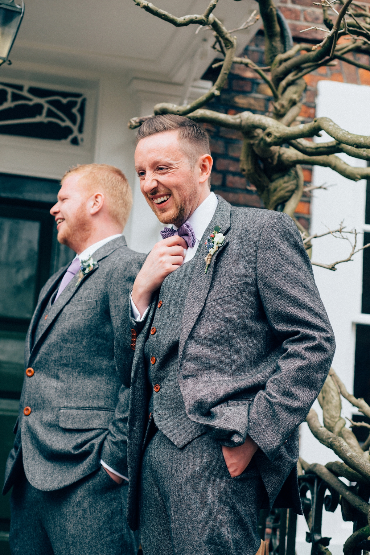 15 A Grace Loves Lace gown for a woodland inspired London pub wedding. Images by Nikki van der Molen