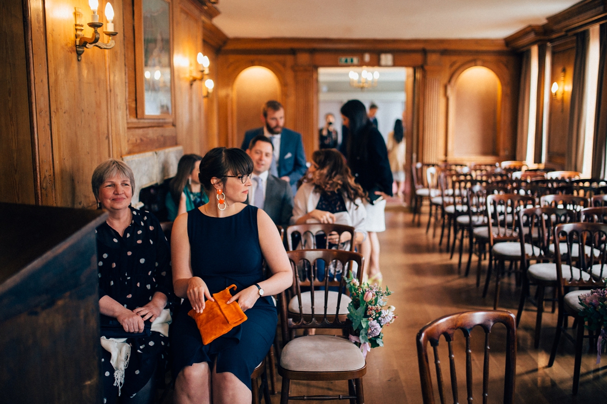 16 A Grace Loves Lace gown for a woodland inspired London pub wedding. Images by Nikki van der Molen