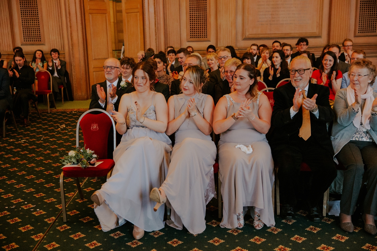 16 A Kate Beaumont dress for a modern Northern City Wedding in Leeds. Images by Jamie Sia