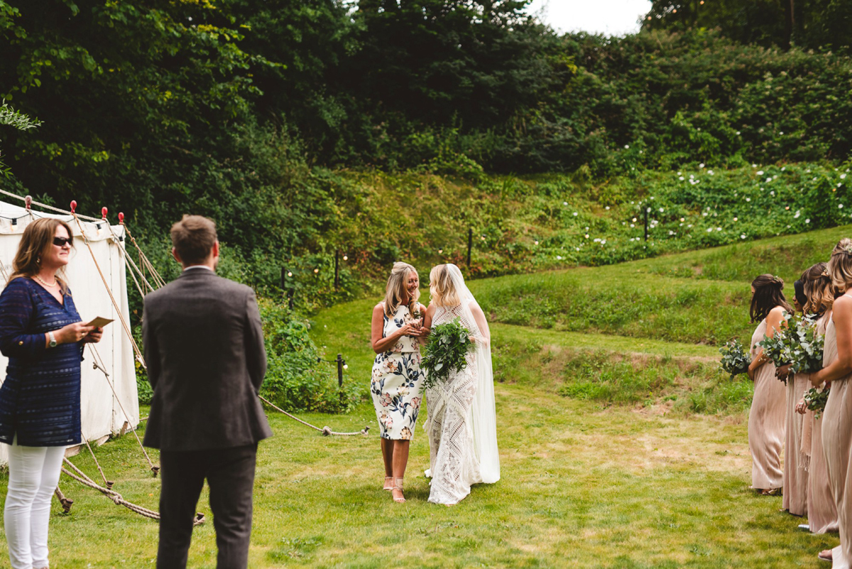 16 A Rue de Seine crochet dress for a bohemian wedding in Norfolk. Images by Gina Manning