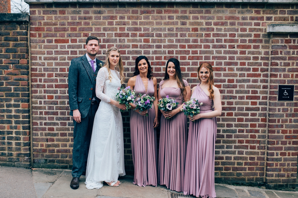 18 A Grace Loves Lace gown for a woodland inspired London pub wedding. Images by Nikki van der Molen
