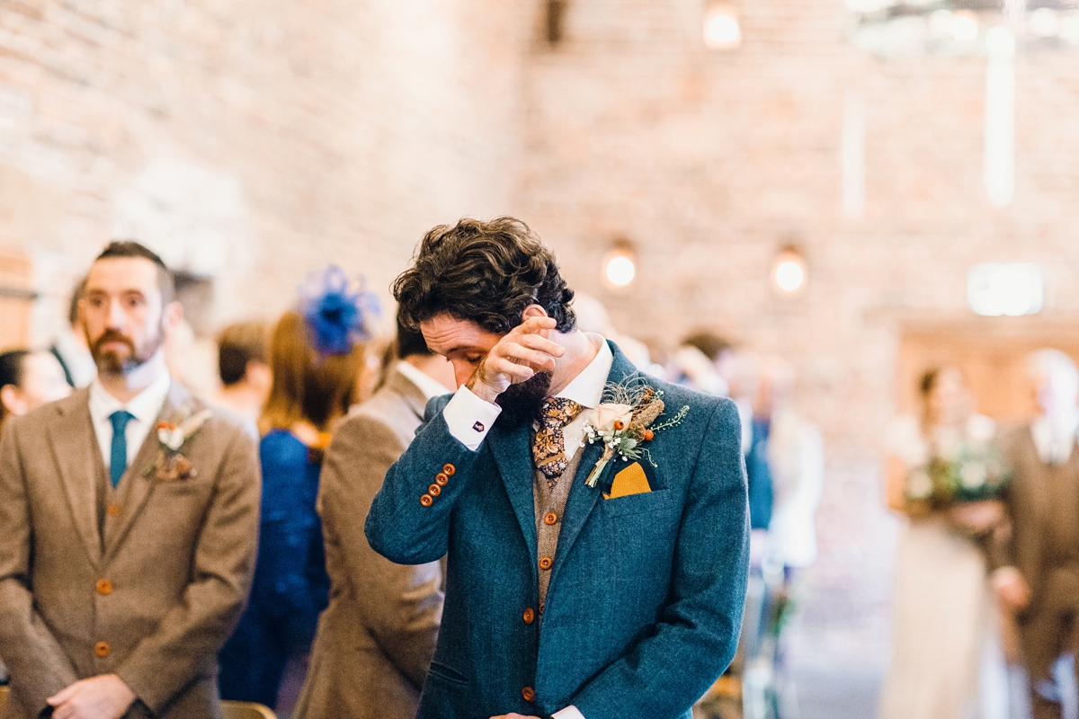 20 A Charlie Brear bride and her rustic Autumn Barn wedding in Southport