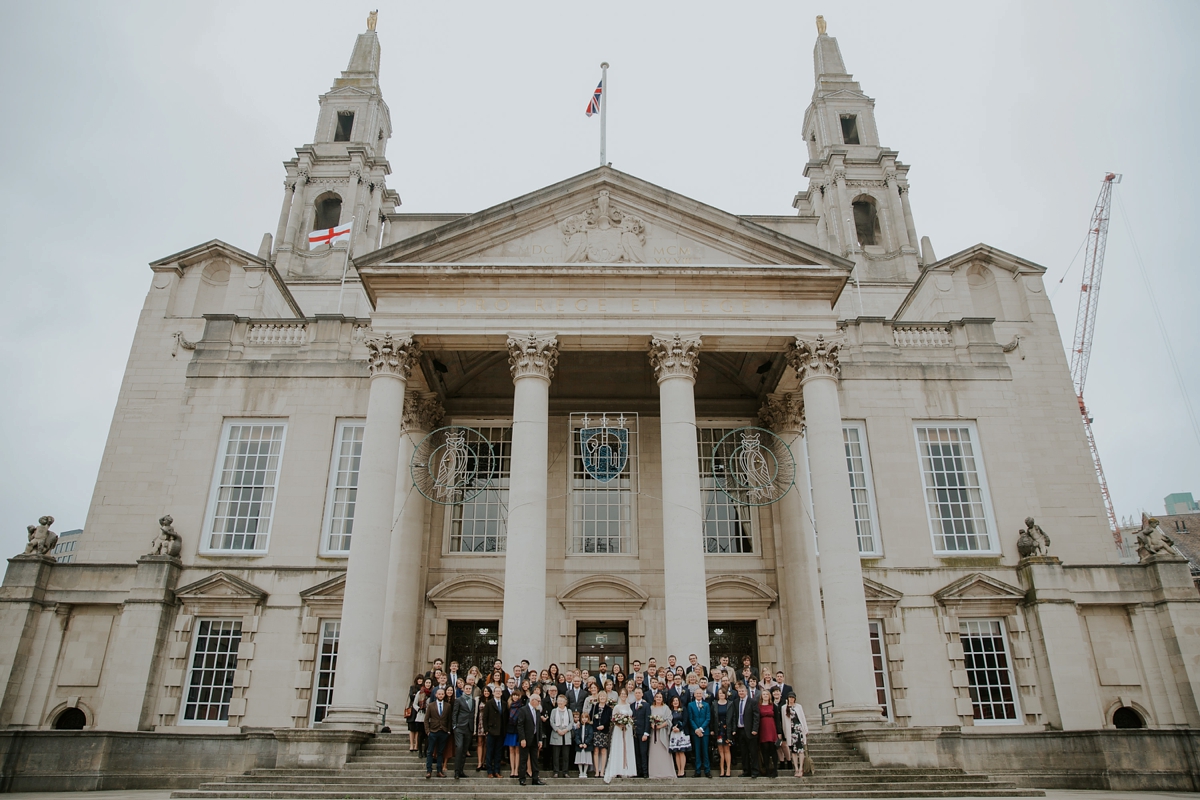 20 A Kate Beaumont dress for a modern Northern City Wedding in Leeds. Images by Jamie Sia