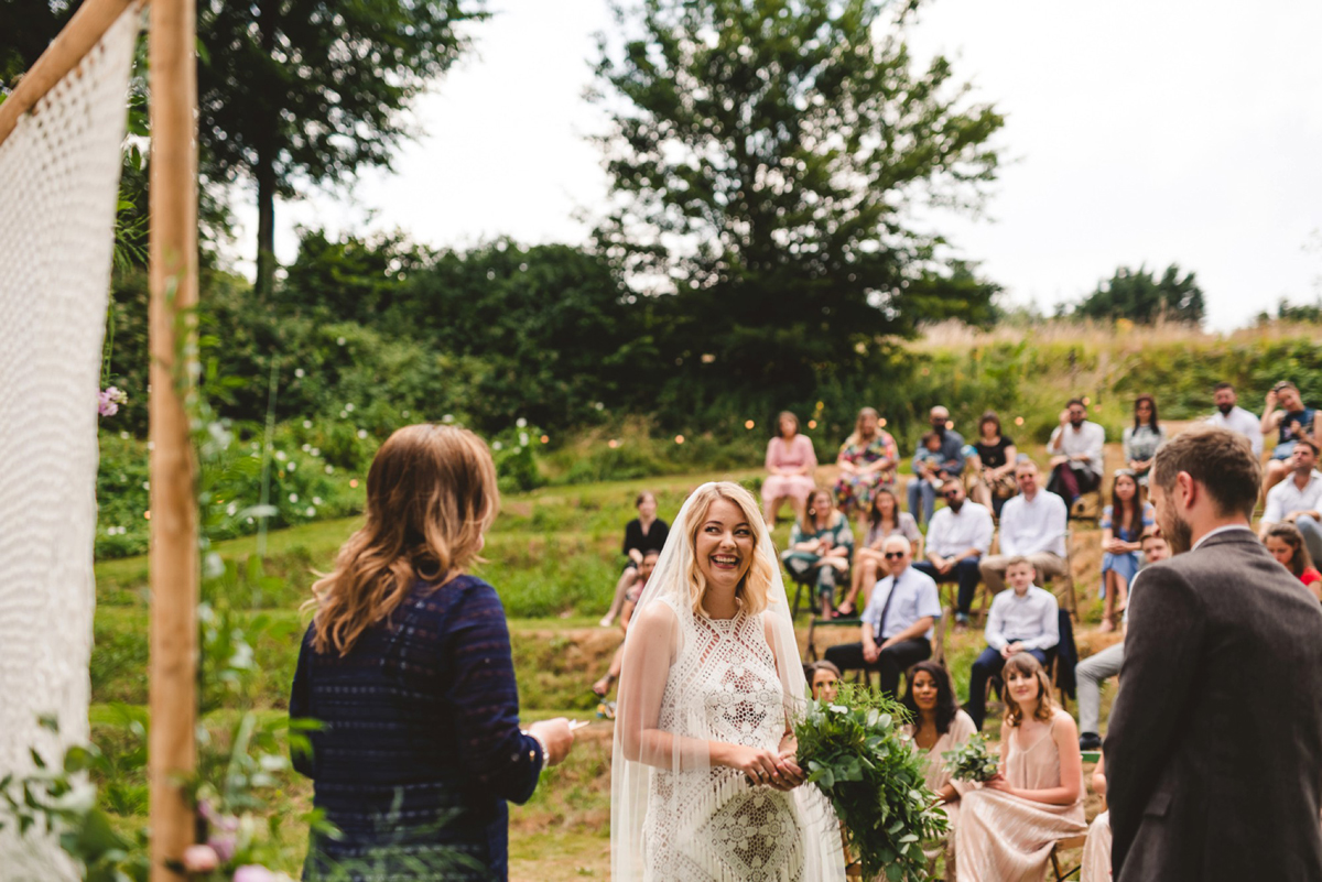 20 A Rue de Seine crochet dress for a bohemian wedding in Norfolk. Images by Gina Manning