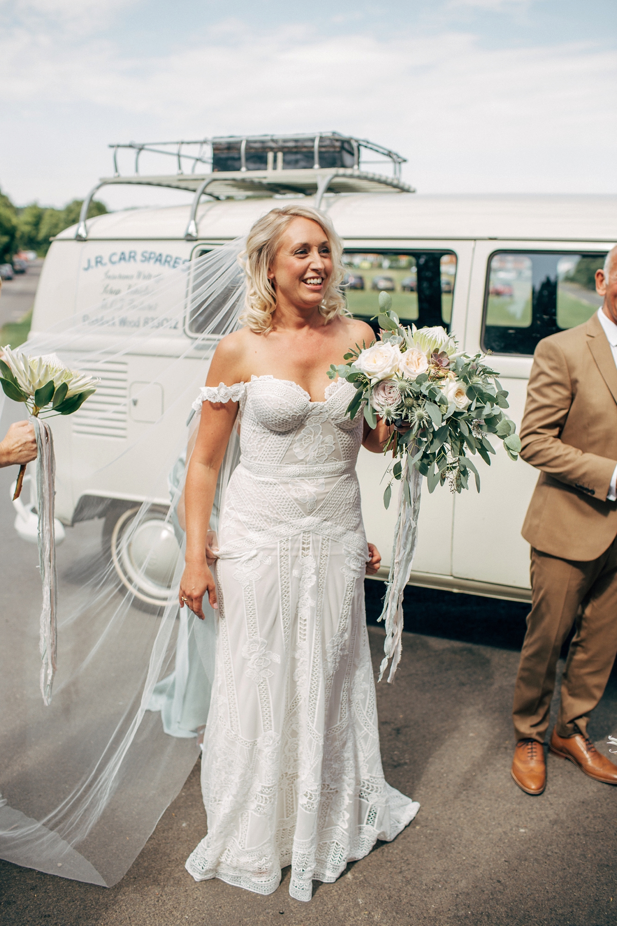 21 A Rue de Seine gown for a village marquee wedding