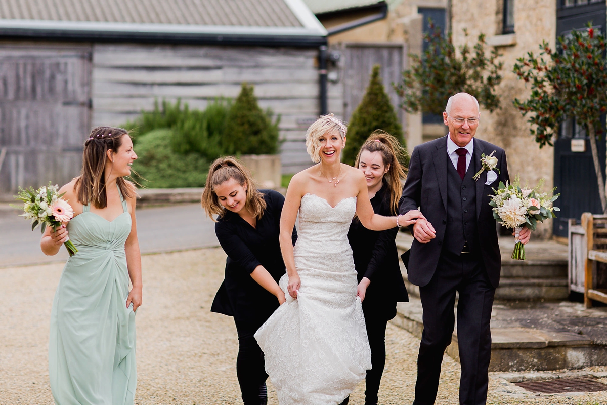21 An Essence of Australia gown for an Oxfordshire barn wedding - An Essense of Australia Gown for a Bride with Short Hair and her Rustic Oxfordshire Barn Wedding 21 An Essence of Australia gown for an Oxfordshire barn wedding
