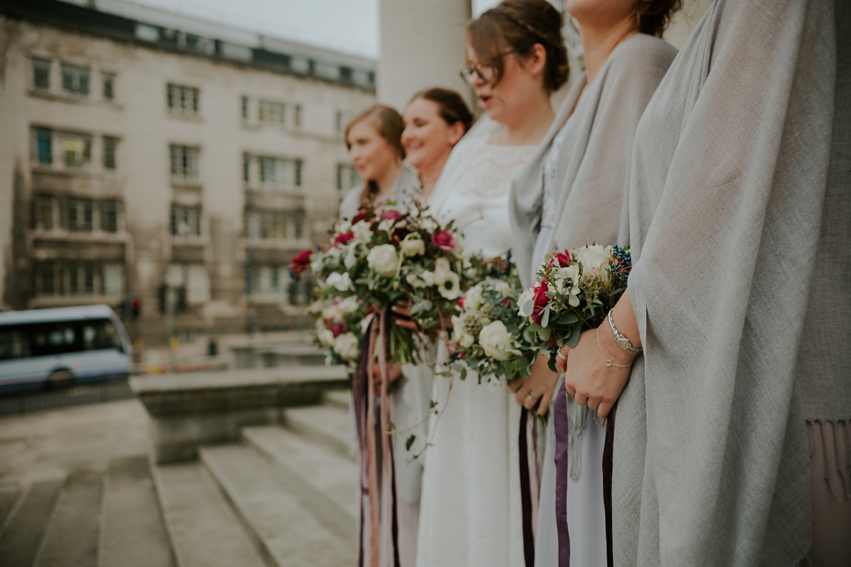 22 A Kate Beaumont dress for a modern Northern City Wedding in Leeds. Images by Jamie Sia