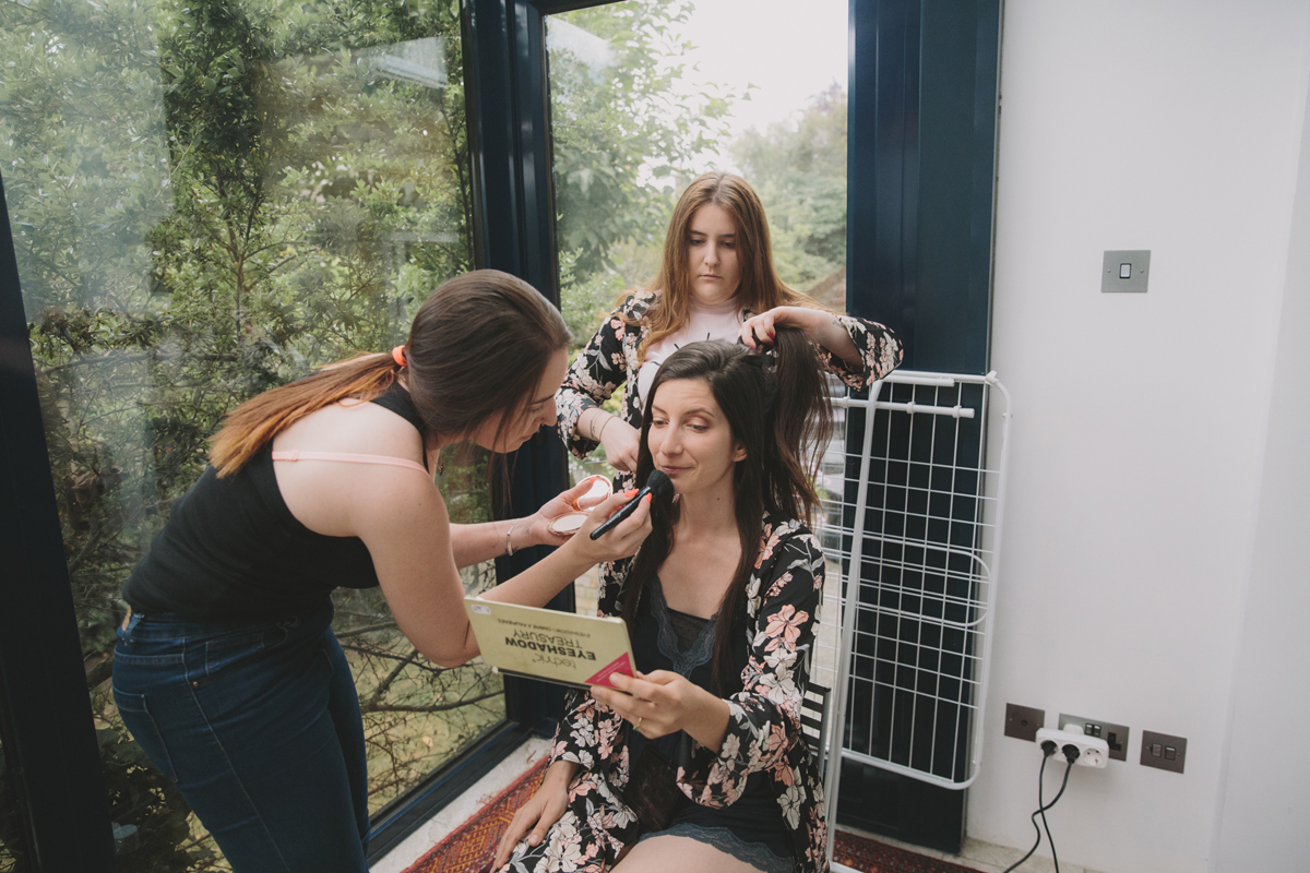 22 A Needle Thread wedding dress for a nature inspired wedding at Highgate Literary Scientific Institution London images by McKinley Rodgers