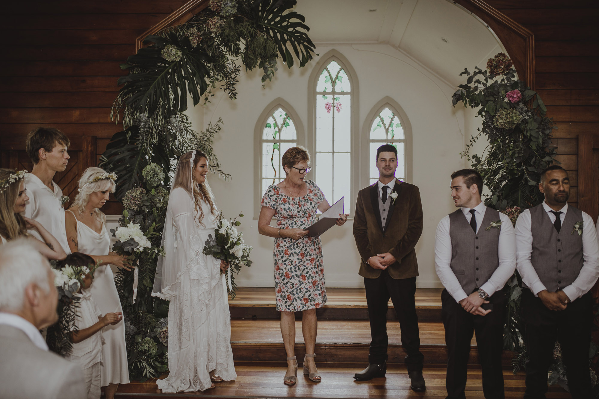 22 A low key New Zealand Estate wedding with a bohemian vintage vibe