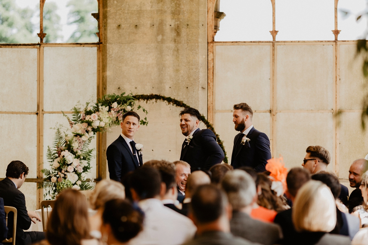 22 Jenny Packham glamour for a country house wedding at Grittleton House. Photography by Benjamin Stuart Wheeler