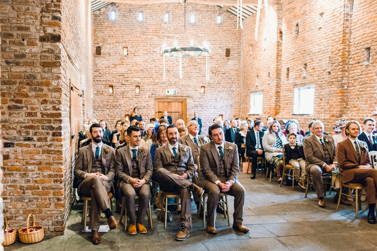 23 A Charlie Brear bride and her rustic Autumn Barn wedding in Southport