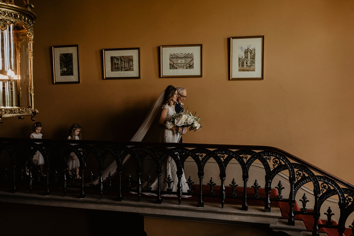 23 Jenny Packham glamour for a country house wedding at Grittleton House. Photography by Benjamin Stuart Wheeler