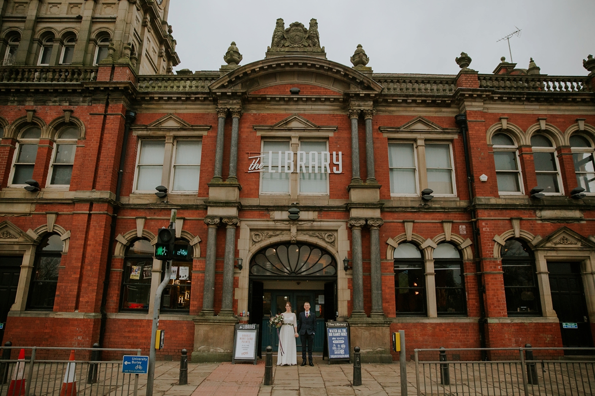 24 A Kate Beaumont dress for a modern Northern City Wedding in Leeds. Images by Jamie Sia