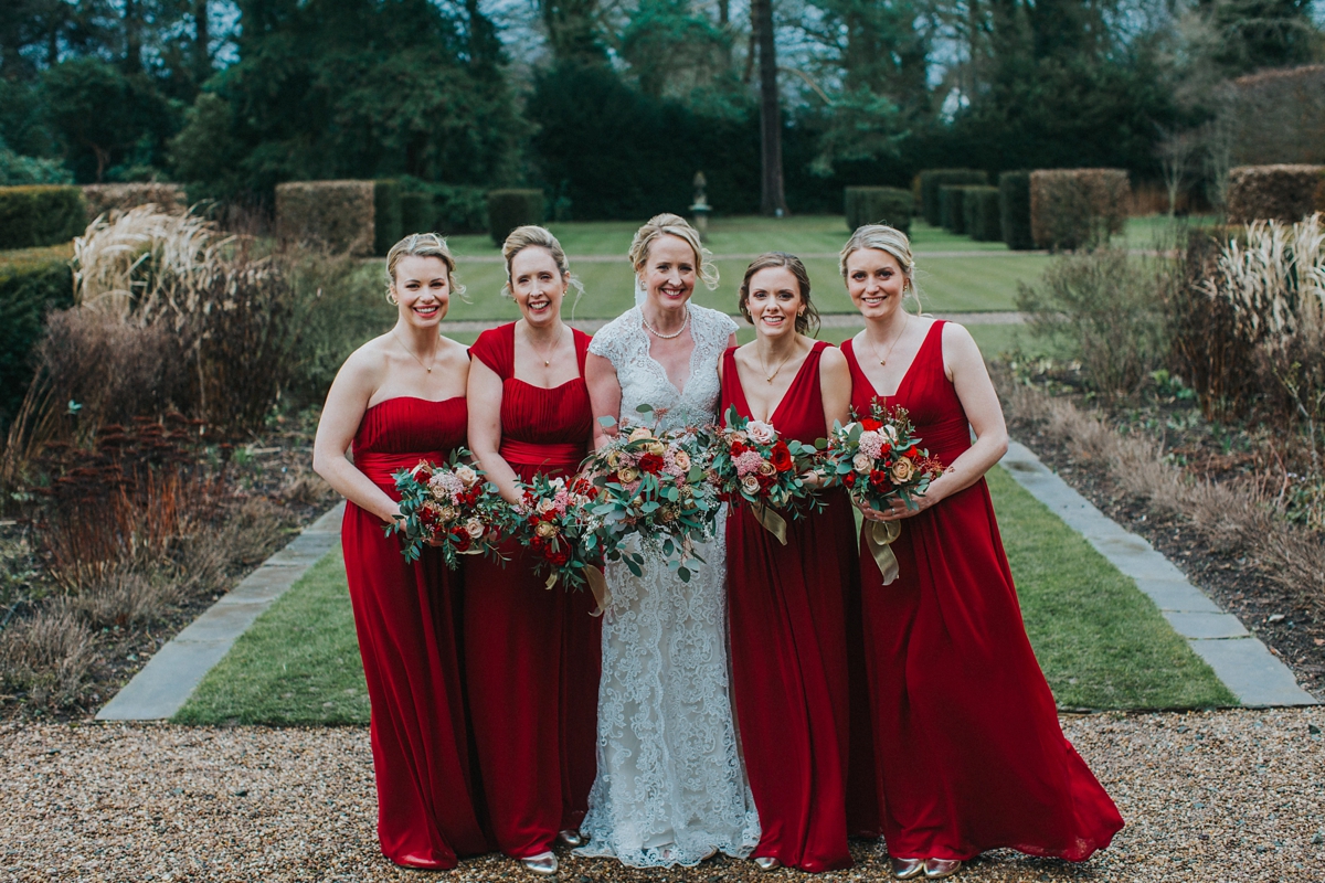 24 A Kenneth Williams gown for a rustic country house wedding on Valentines Day. Image by Lisa Webb Photography