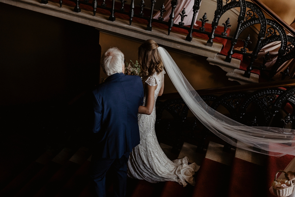 25 Jenny Packham glamour for a country house wedding at Grittleton House. Photography by Benjamin Stuart Wheeler