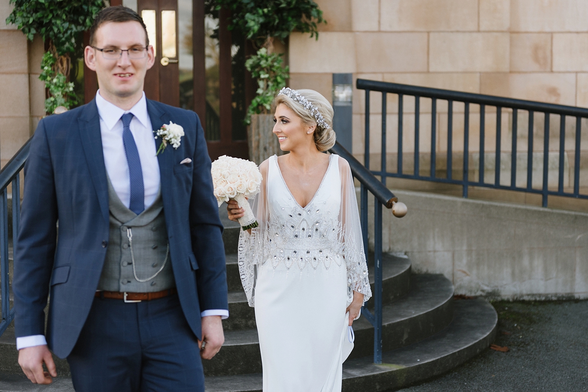 26 A Badgley Mischka Dress for a Timeless Irish Castle wedding