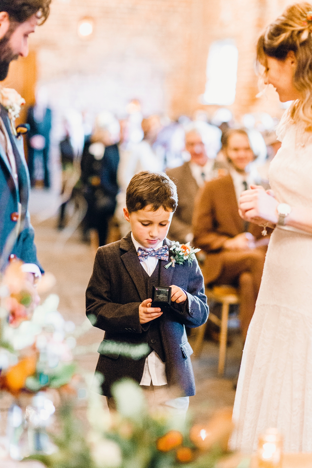 26 A Charlie Brear bride and her rustic Autumn Barn wedding in Southport