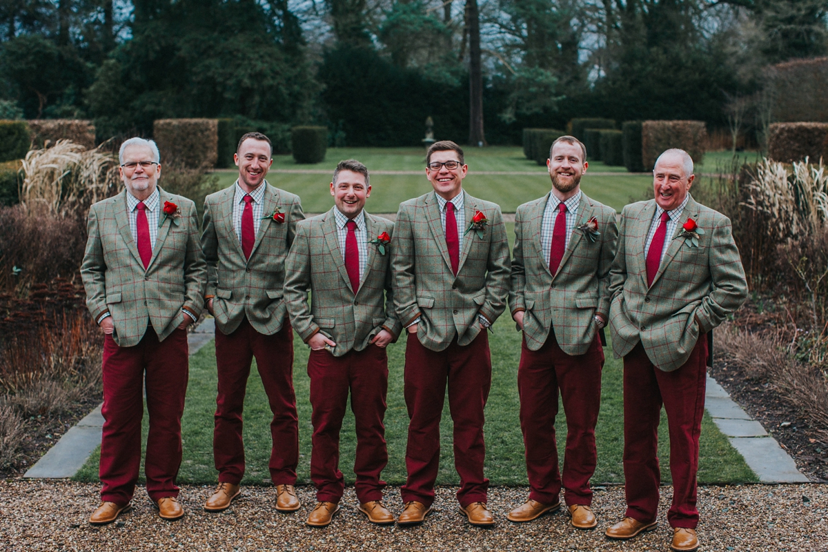 26 A Kenneth Williams gown for a rustic country house wedding on Valentines Day. Image by Lisa Webb Photography