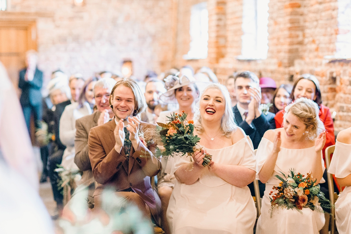 28 A Charlie Brear bride and her rustic Autumn Barn wedding in Southport