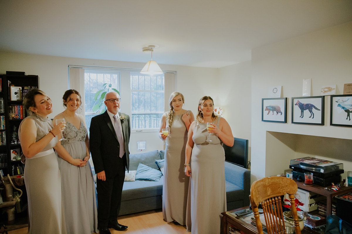 3 A Kate Beaumont dress for a modern Northern City Wedding in Leeds. Images by Jamie Sia