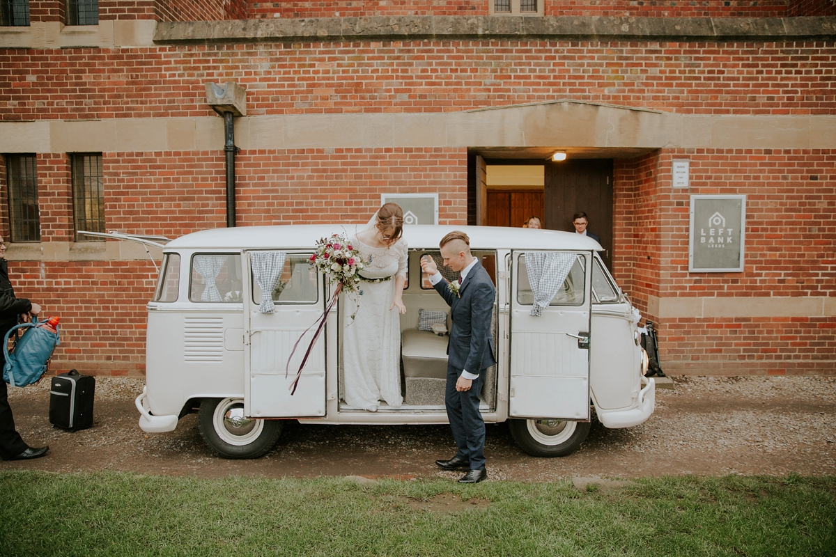 30 A Kate Beaumont dress for a modern Northern City Wedding in Leeds. Images by Jamie Sia