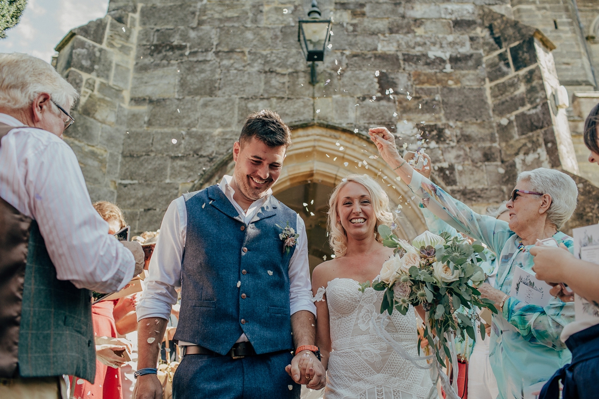 30 A Rue de Seine gown for a village marquee wedding