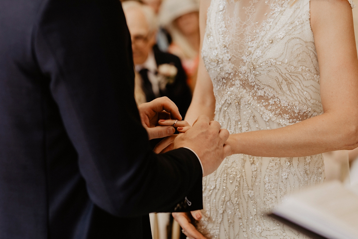 36 Jenny Packham glamour for a country house wedding at Grittleton House. Photography by Benjamin Stuart Wheeler