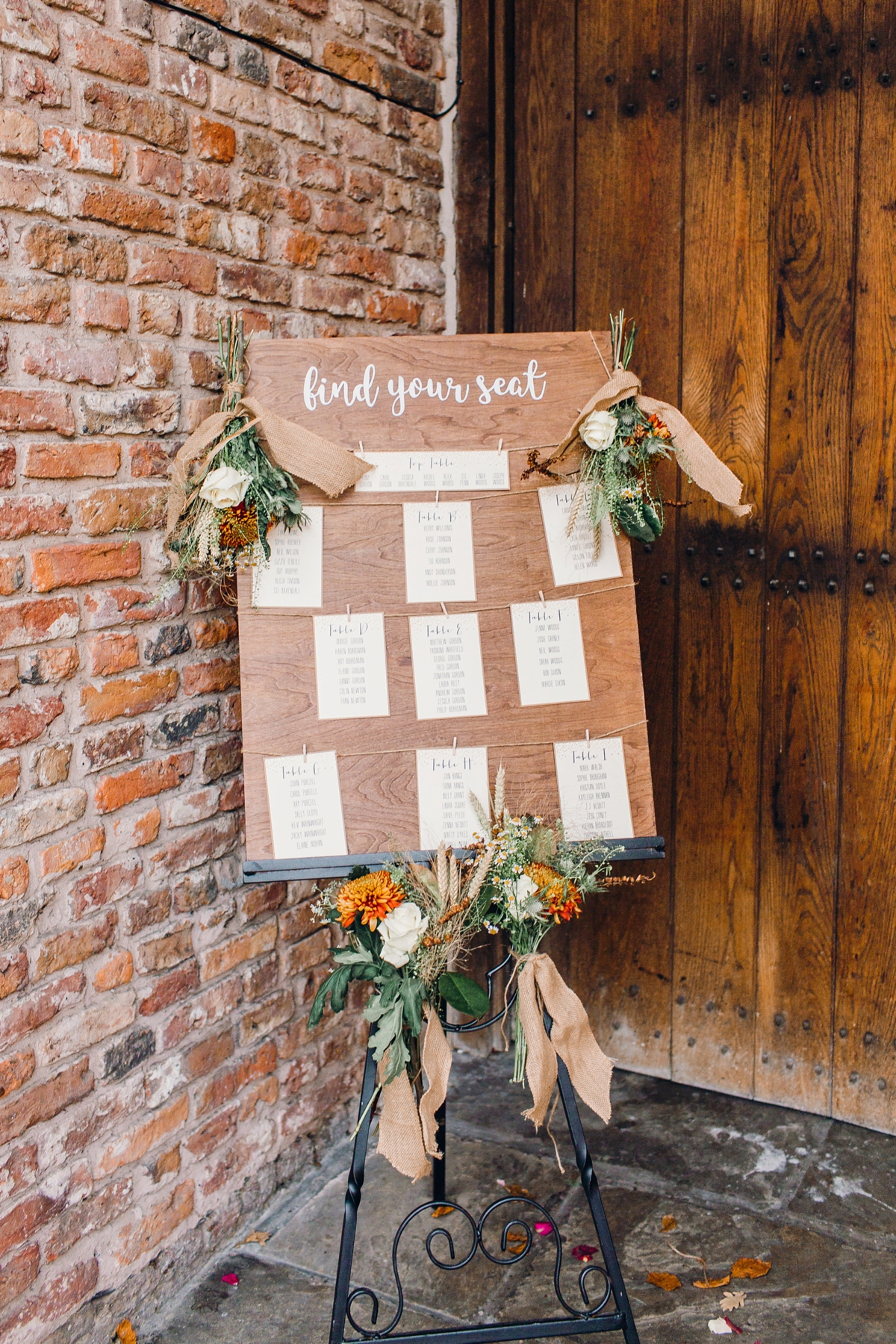 37 A Charlie Brear bride and her rustic Autumn Barn wedding in Southport