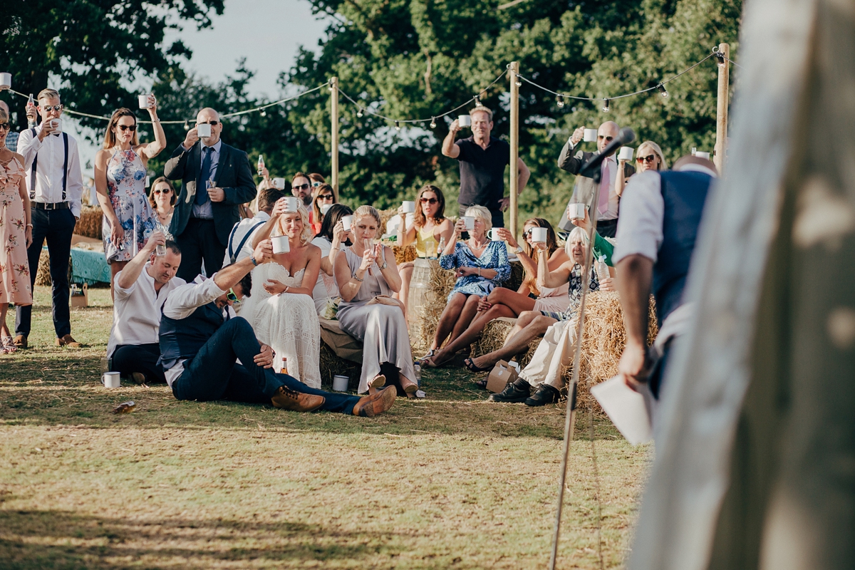 37 A Rue de Seine gown for a village marquee wedding