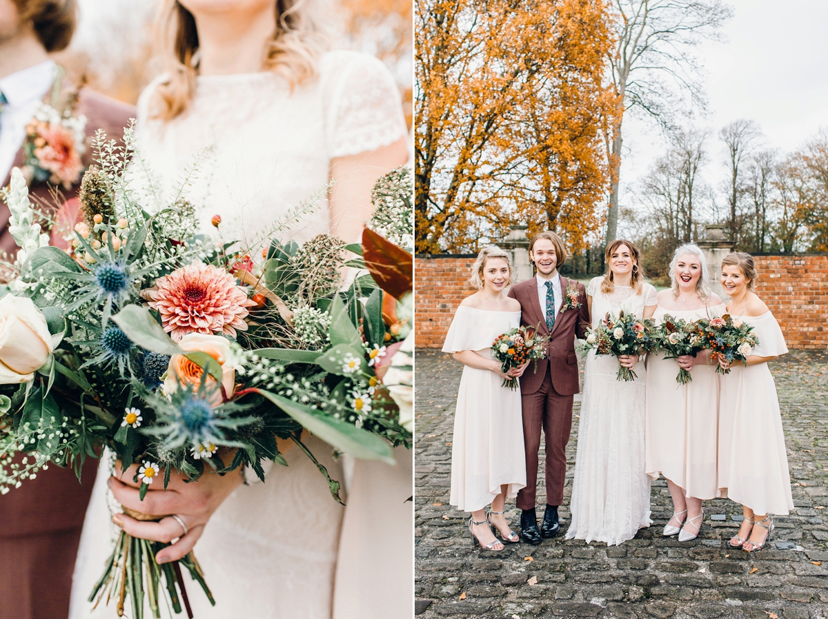 38 A Charlie Brear bride and her rustic Autumn Barn wedding in Southport