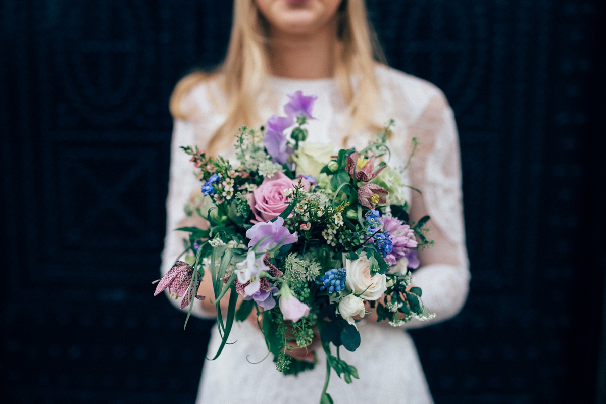 39 A Grace Loves Lace gown for a woodland inspired London pub wedding. Images by Nikki van der Molen