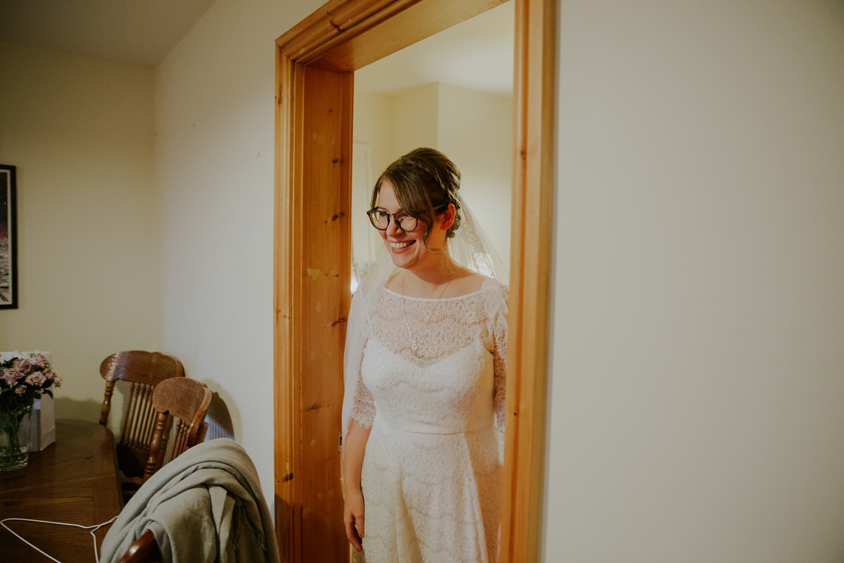 4 A Kate Beaumont dress for a modern Northern City Wedding in Leeds. Images by Jamie Sia