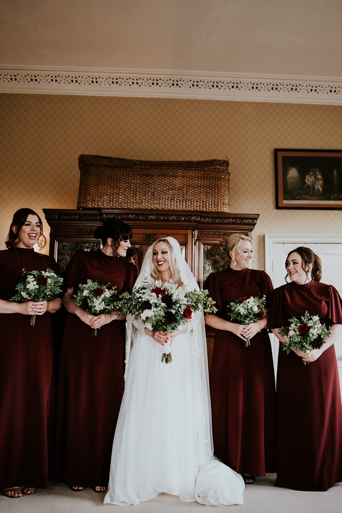 4 A Pronovias goasn for an era inspired modern and edgy North Yorkshire wedding