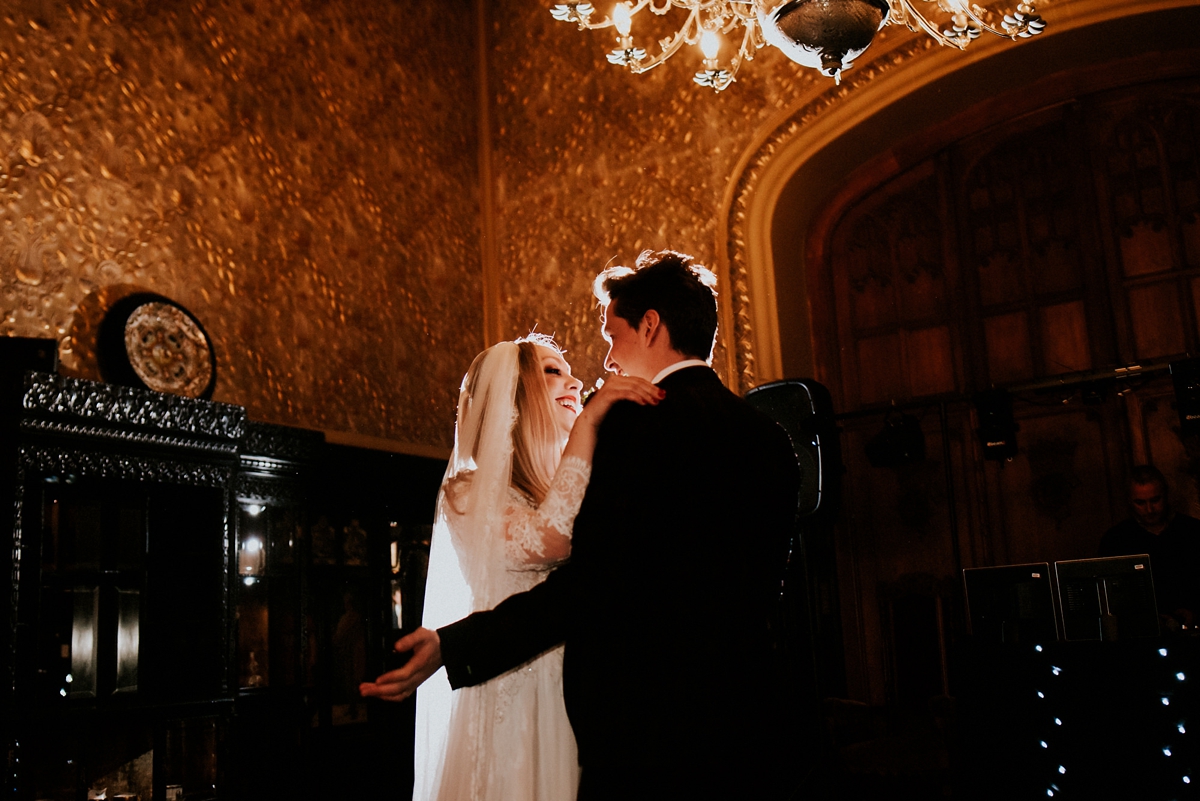 41 A Pronovias goasn for an era inspired modern and edgy North Yorkshire wedding