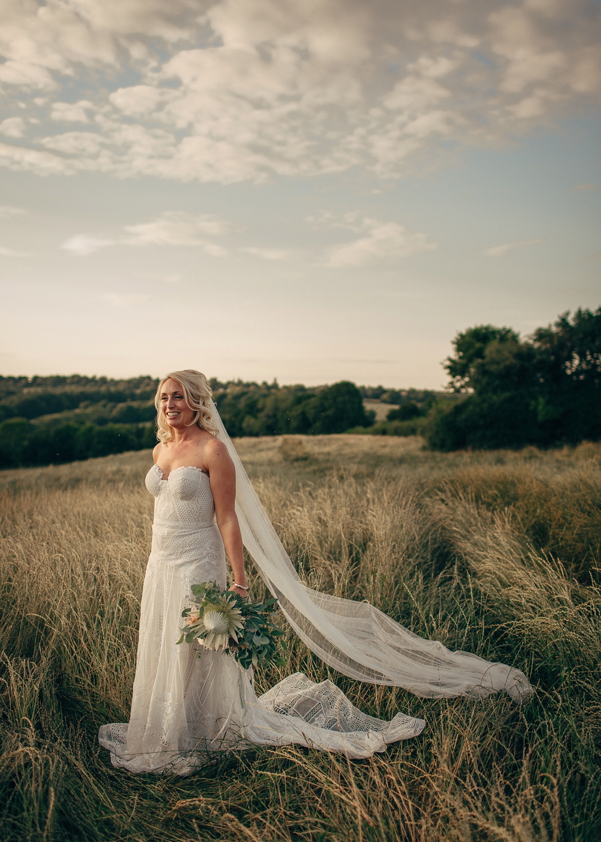 42 A Rue de Seine gown for a village marquee wedding