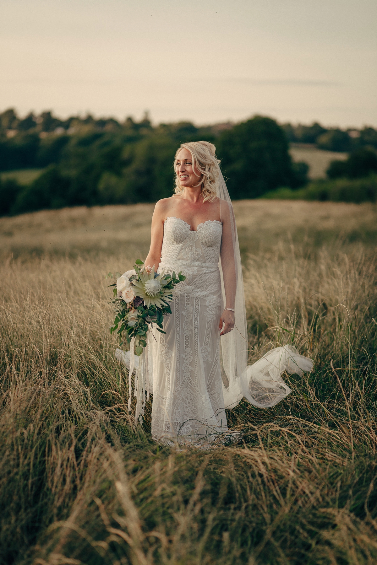 43 A Rue de Seine gown for a village marquee wedding