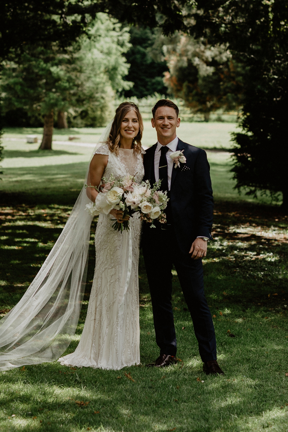 43 Jenny Packham glamour for a country house wedding at Grittleton House. Photography by Benjamin Stuart Wheeler