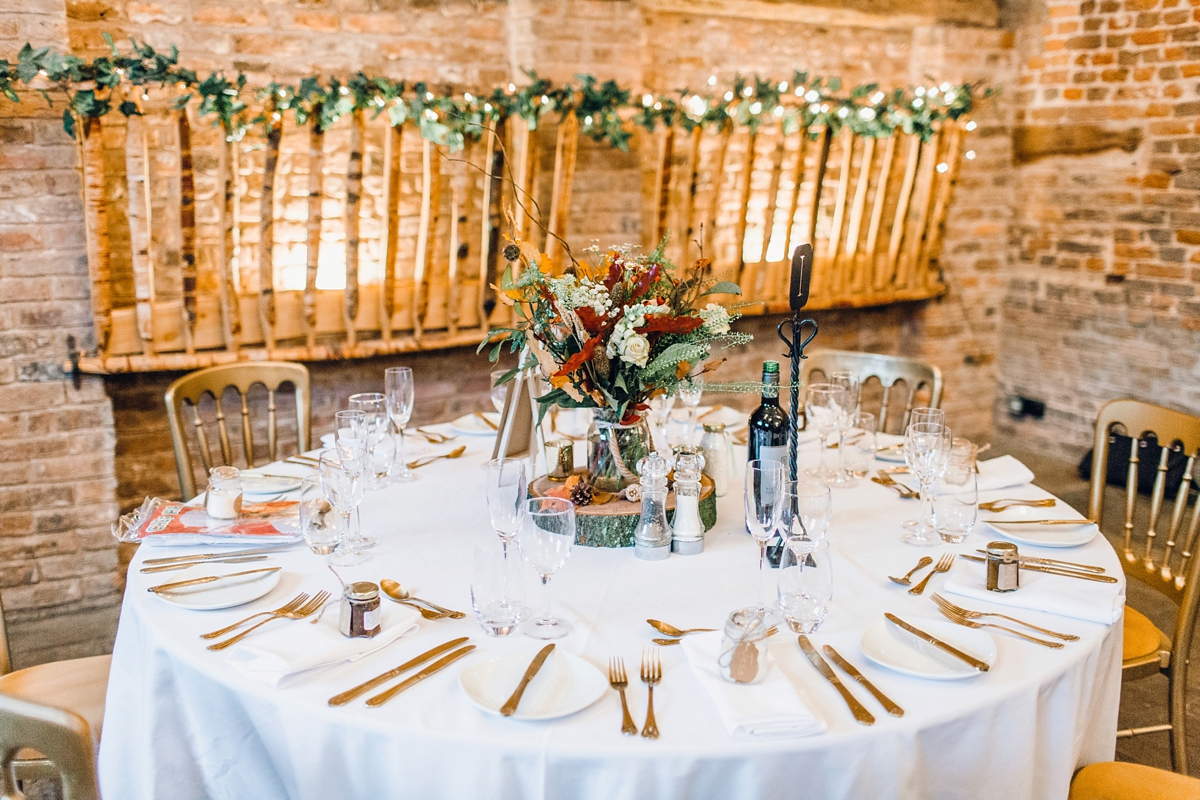 44 A Charlie Brear bride and her rustic Autumn Barn wedding in Southport