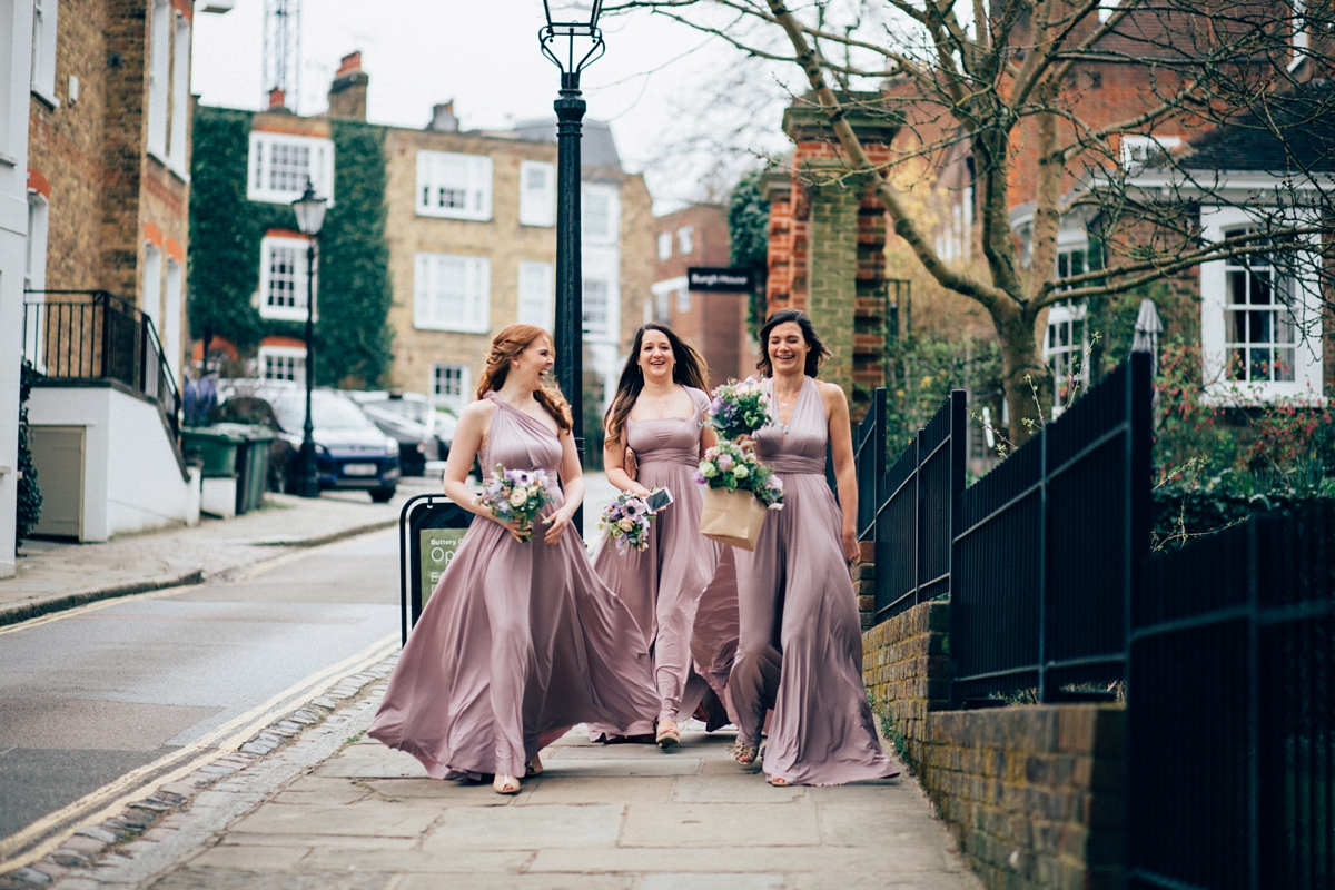 45 A Grace Loves Lace gown for a woodland inspired London pub wedding. Images by Nikki van der Molen