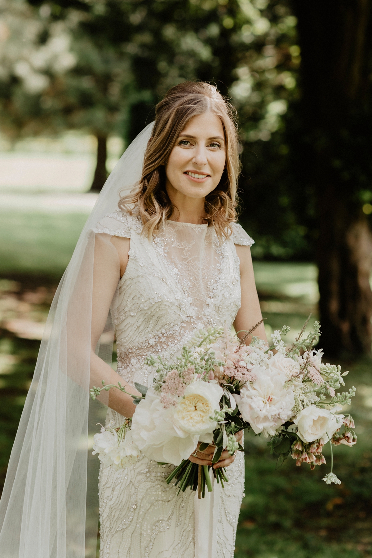 45 Jenny Packham glamour for a country house wedding at Grittleton House. Photography by Benjamin Stuart Wheeler