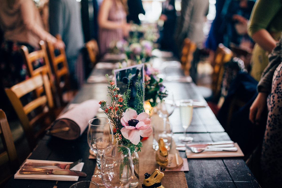 48 A Grace Loves Lace gown for a woodland inspired London pub wedding. Images by Nikki van der Molen