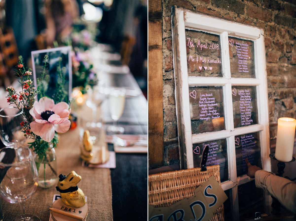 49 A Grace Loves Lace gown for a woodland inspired London pub wedding. Images by Nikki van der Molen