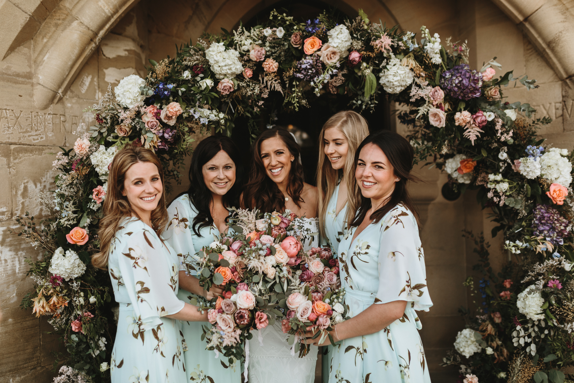 An off-the Shoulder Grace Loves Lace Dress for a Plas Dinam Country House Wedding Weekend in Wales 4 5 An off the shoulder Grace Loves Lace gown