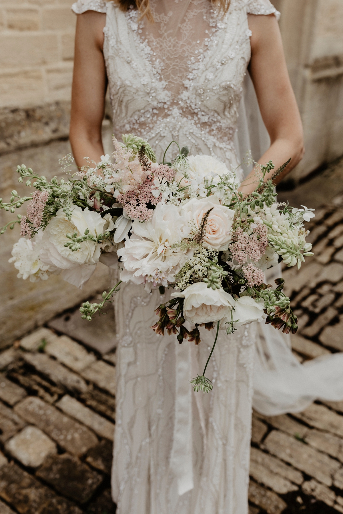 50 Jenny Packham glamour for a country house wedding at Grittleton House. Photography by Benjamin Stuart Wheeler