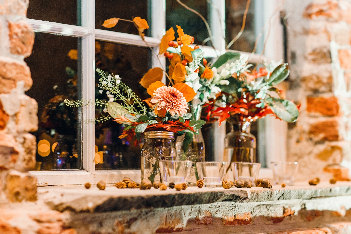 52 A Charlie Brear bride and her rustic Autumn Barn wedding in Southport