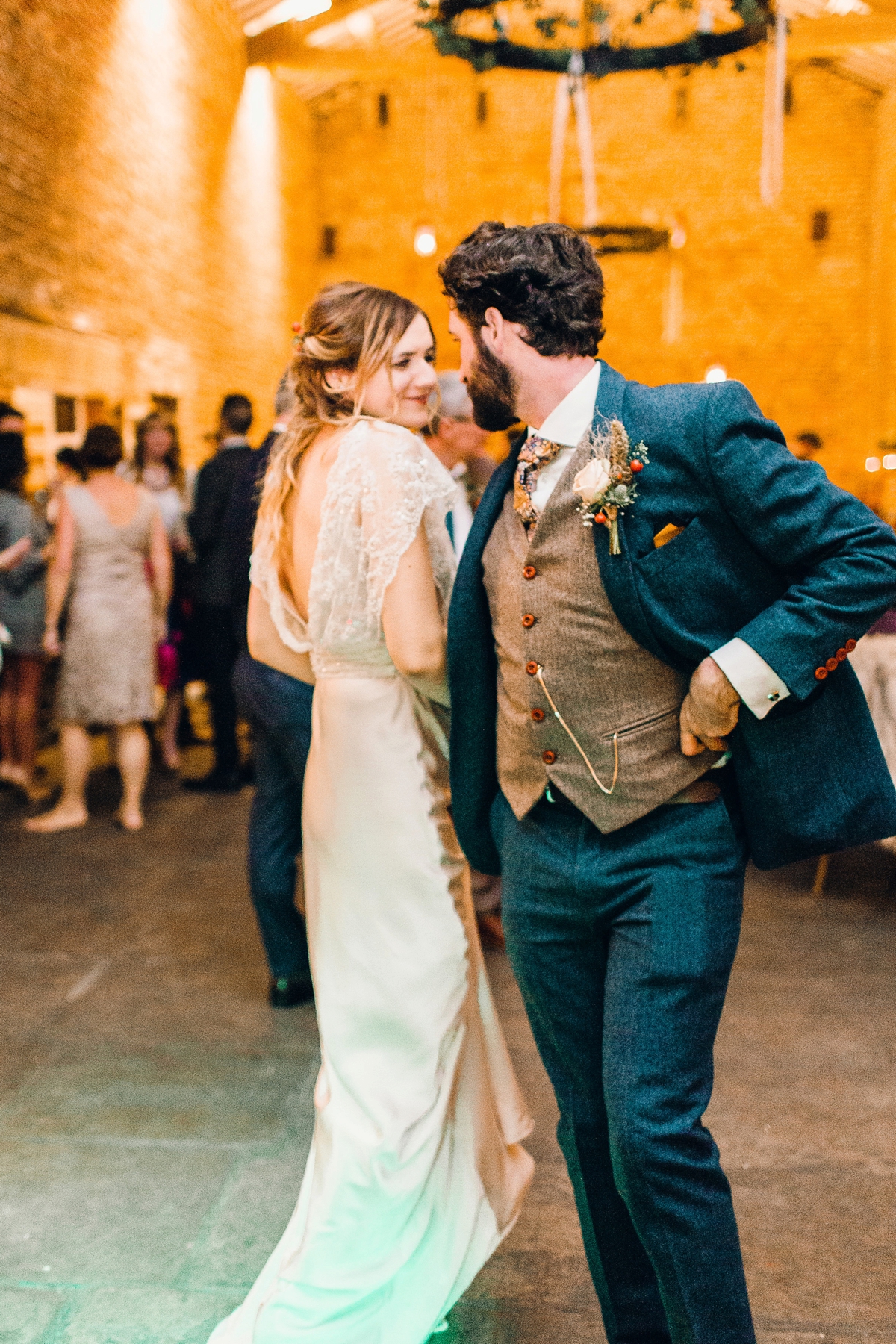 55 A Charlie Brear bride and her rustic Autumn Barn wedding in Southport